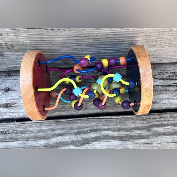 BATTAT B WOOD MULTICOLOR LOOPTY LOO BEAD MAZE TOY - Picture 4 of 6